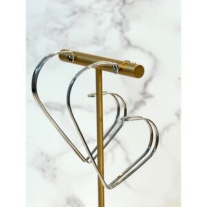 Abstract Heart Half Hoop Earrings | Valentine's Day